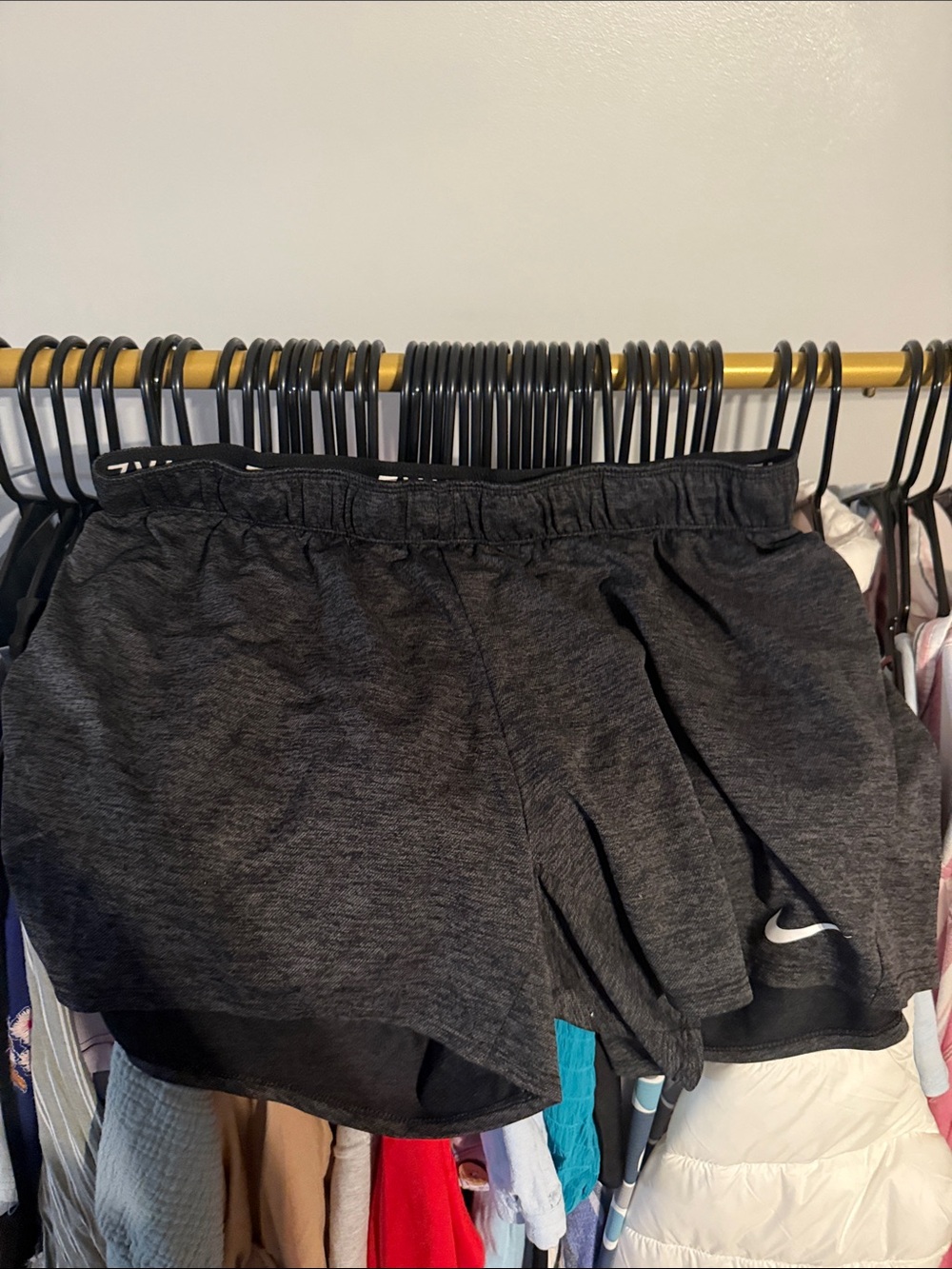 Nike Dark Gray Heather Running Shorts